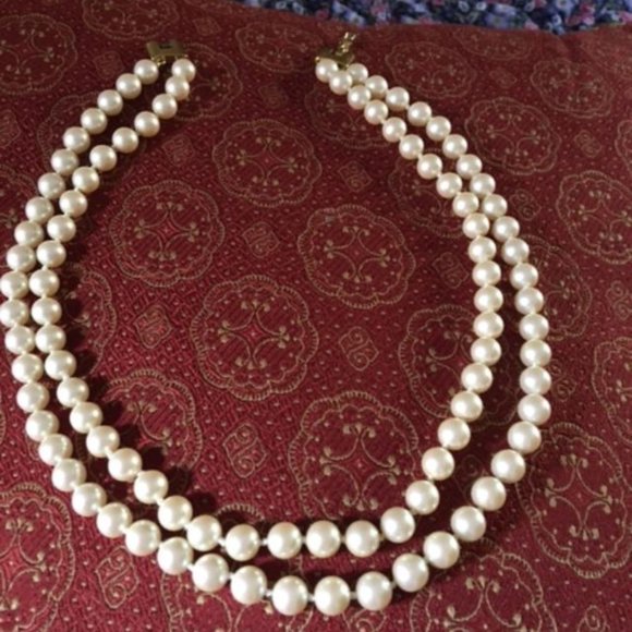 Monet double strand pearl necklace - Picture 3 of 6